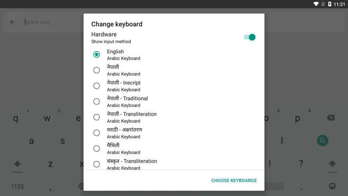 Arabic Keyboard android App screenshot 0